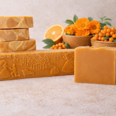 ✨ Cătină, Ghimbir, Portocale & Pepene Galben – Săpun Natural